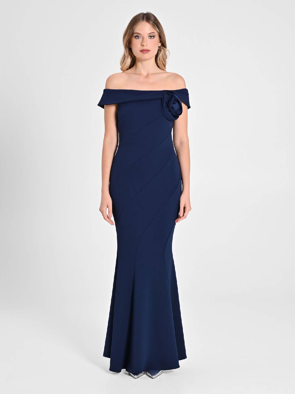 Rinascimento Abito Lungo Off-the-Shoulders Spedizione Gratuita
