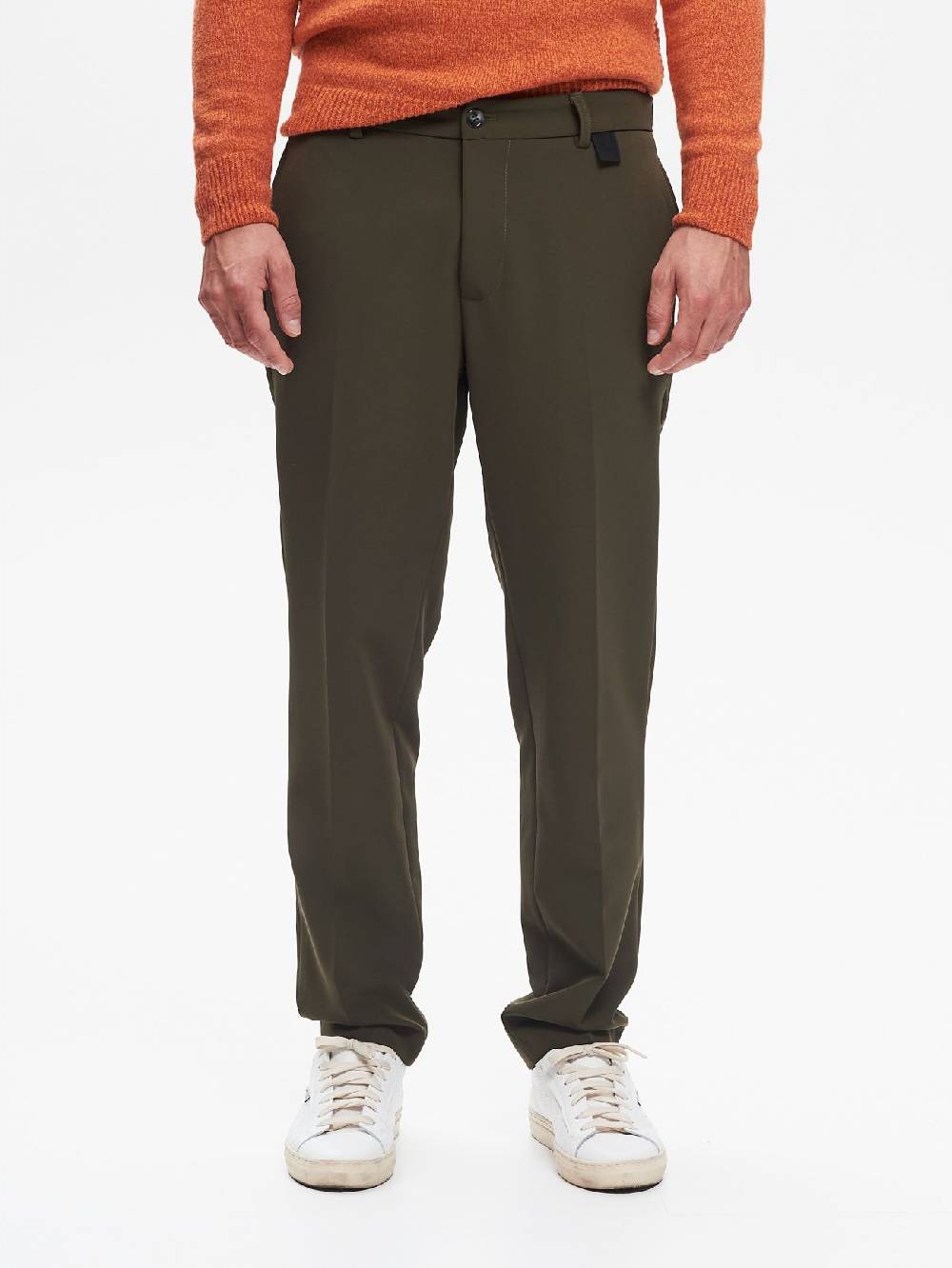 Rinascimento Pantaloni Regular-Fit Uomo Fluido Verde QB24 Presa