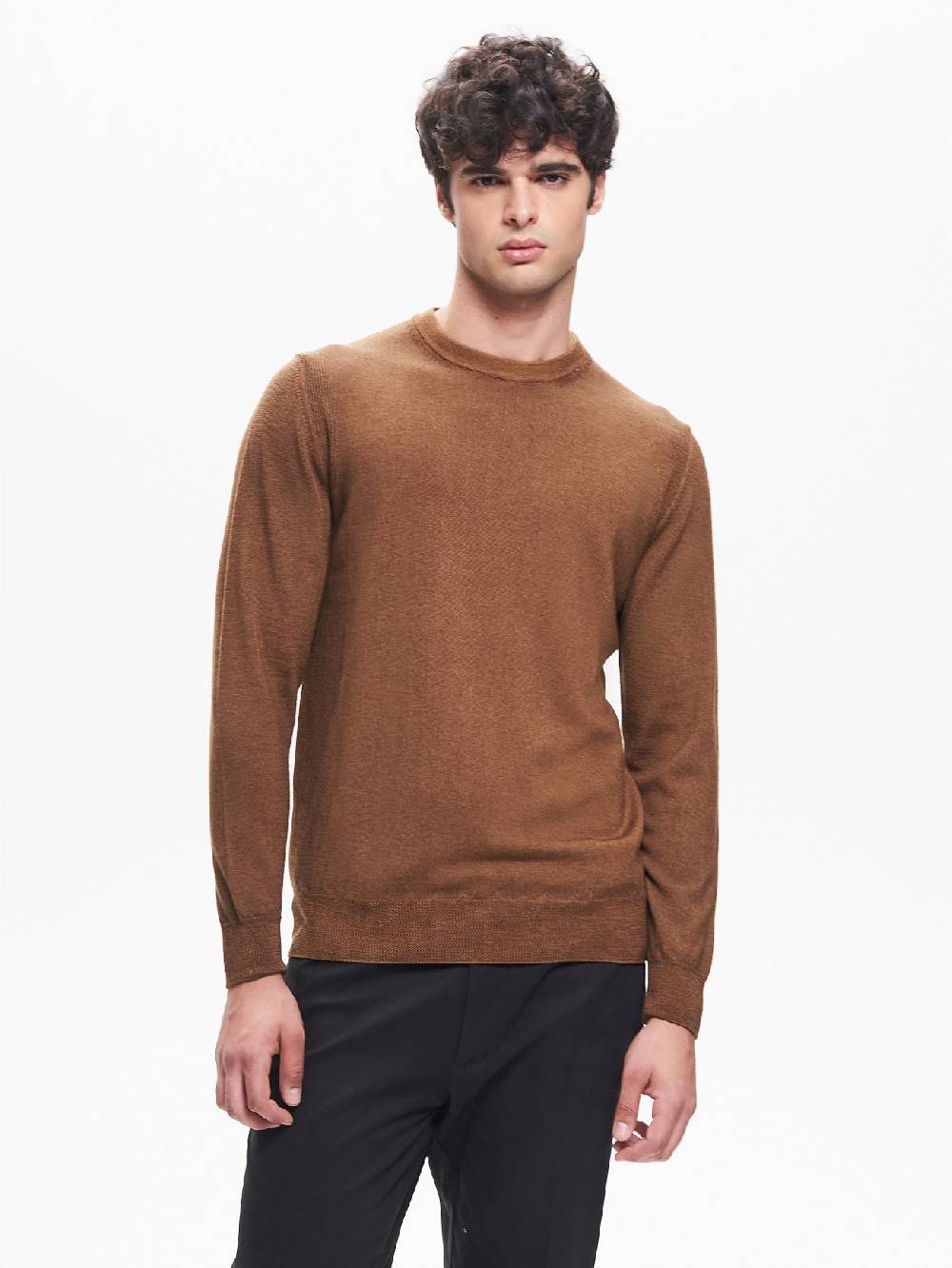 Rinascimento Maglia Girocollo Uomo Costine nel Giromanica QB24 Economico