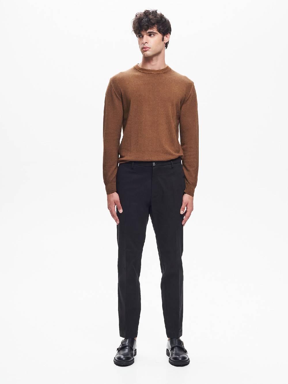 Rinascimento Pantaloni Regular-Fit Uomo in Gabardina QB24 Online