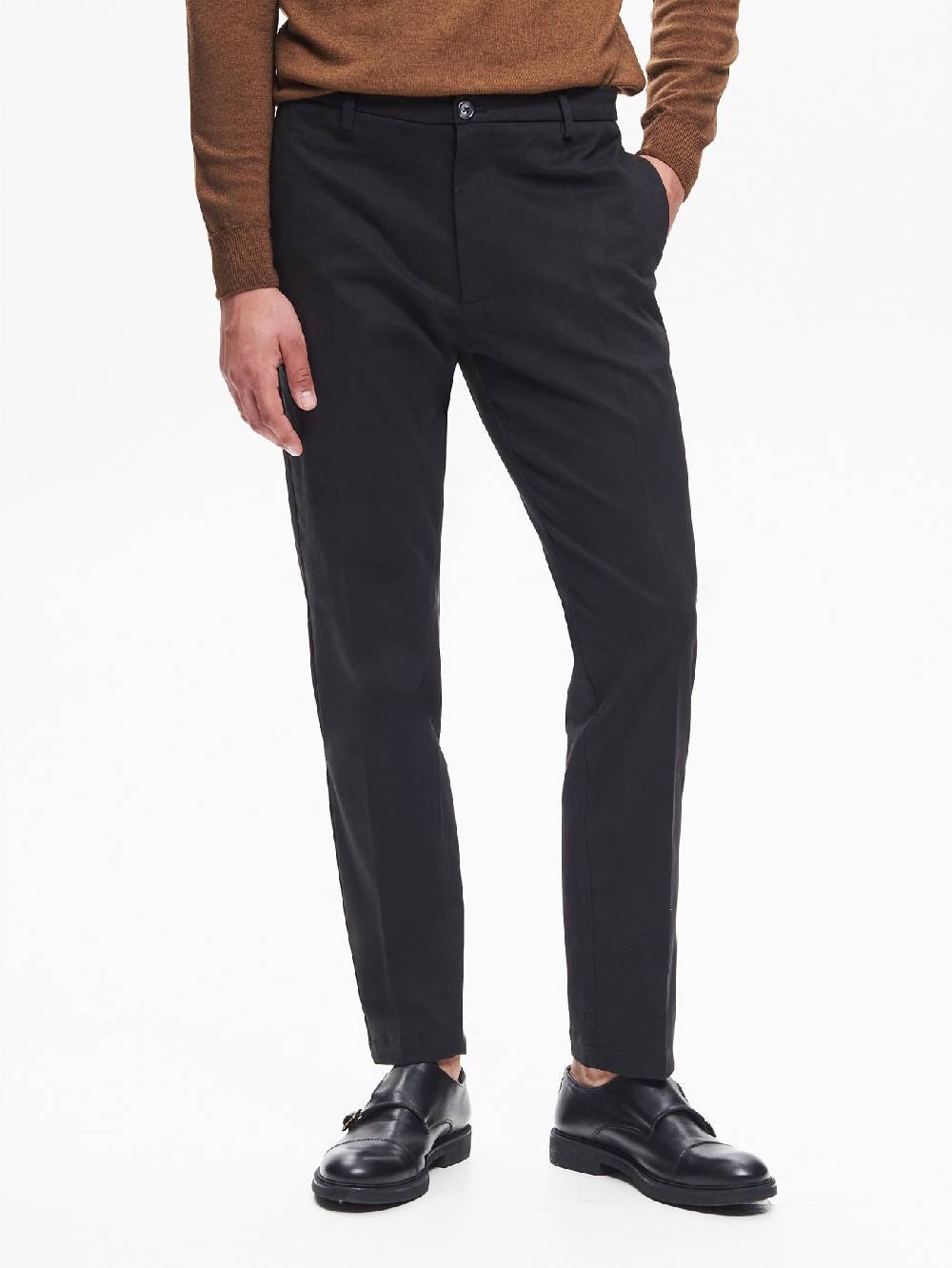 Rinascimento Pantaloni Regular-Fit Uomo in Gabardina QB24 Online