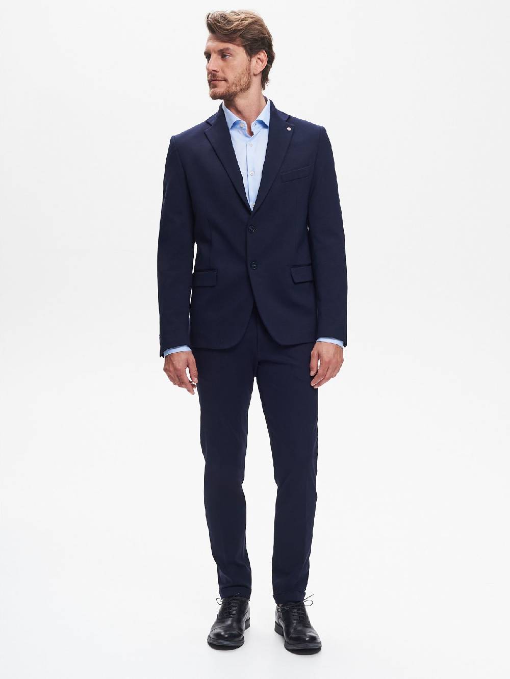 Rinascimento Giacca Due Bottoni Uomo Punto Milano Blu QB24 Outlet