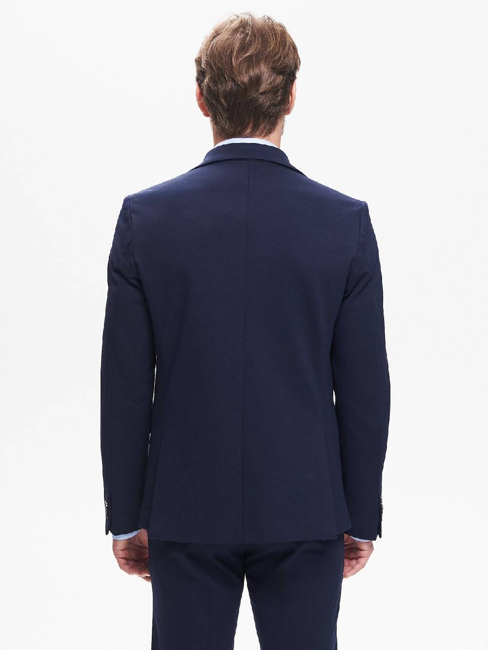Rinascimento Giacca Due Bottoni Uomo Punto Milano Blu QB24 Outlet