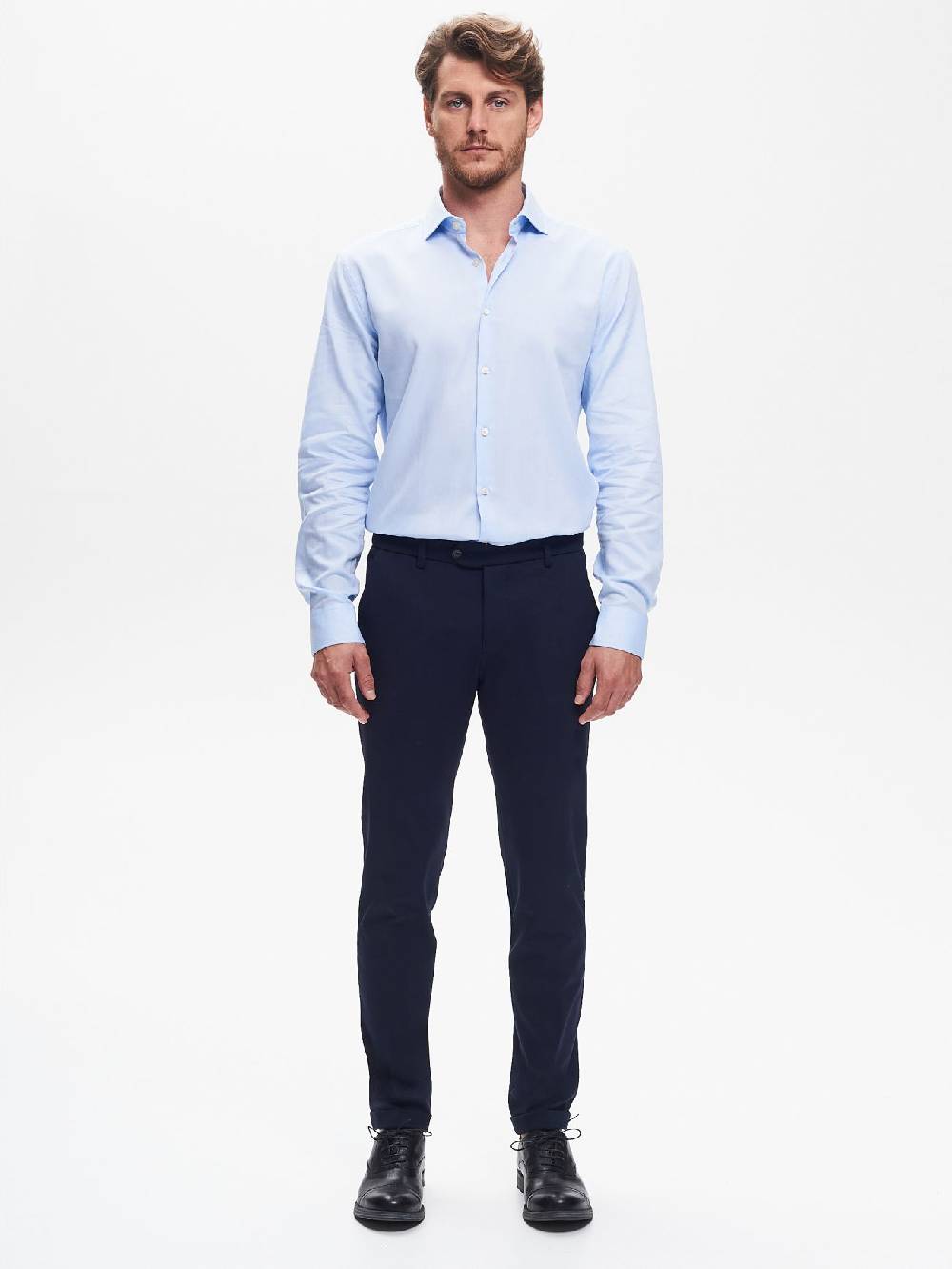 Rinascimento Camicia Classica Uomo Collo alla Francese QB24 Saldi