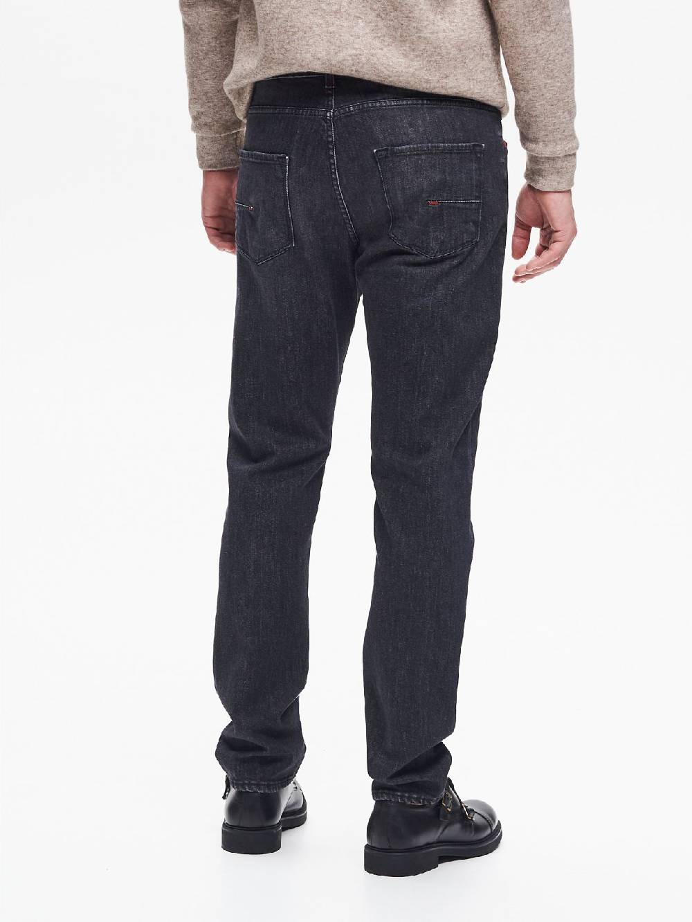 Rinascimento Jeans Slim-Fit Uomo Nero QB24 Saldi Di Fabbrica