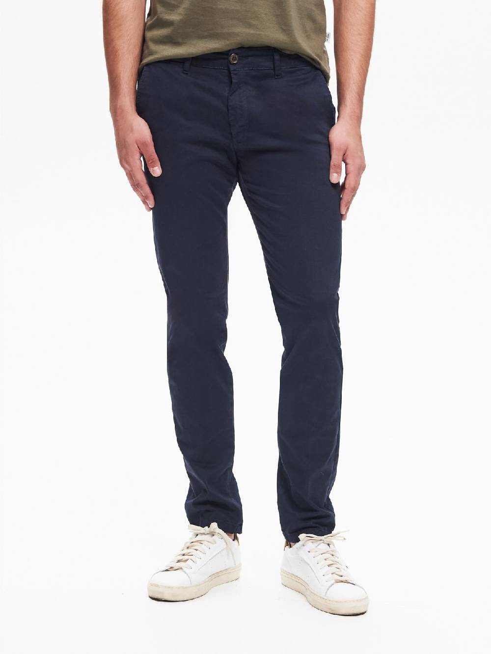 Rinascimento Pantaloni Uomo Chinos Basic Blu QB24 Negozio
