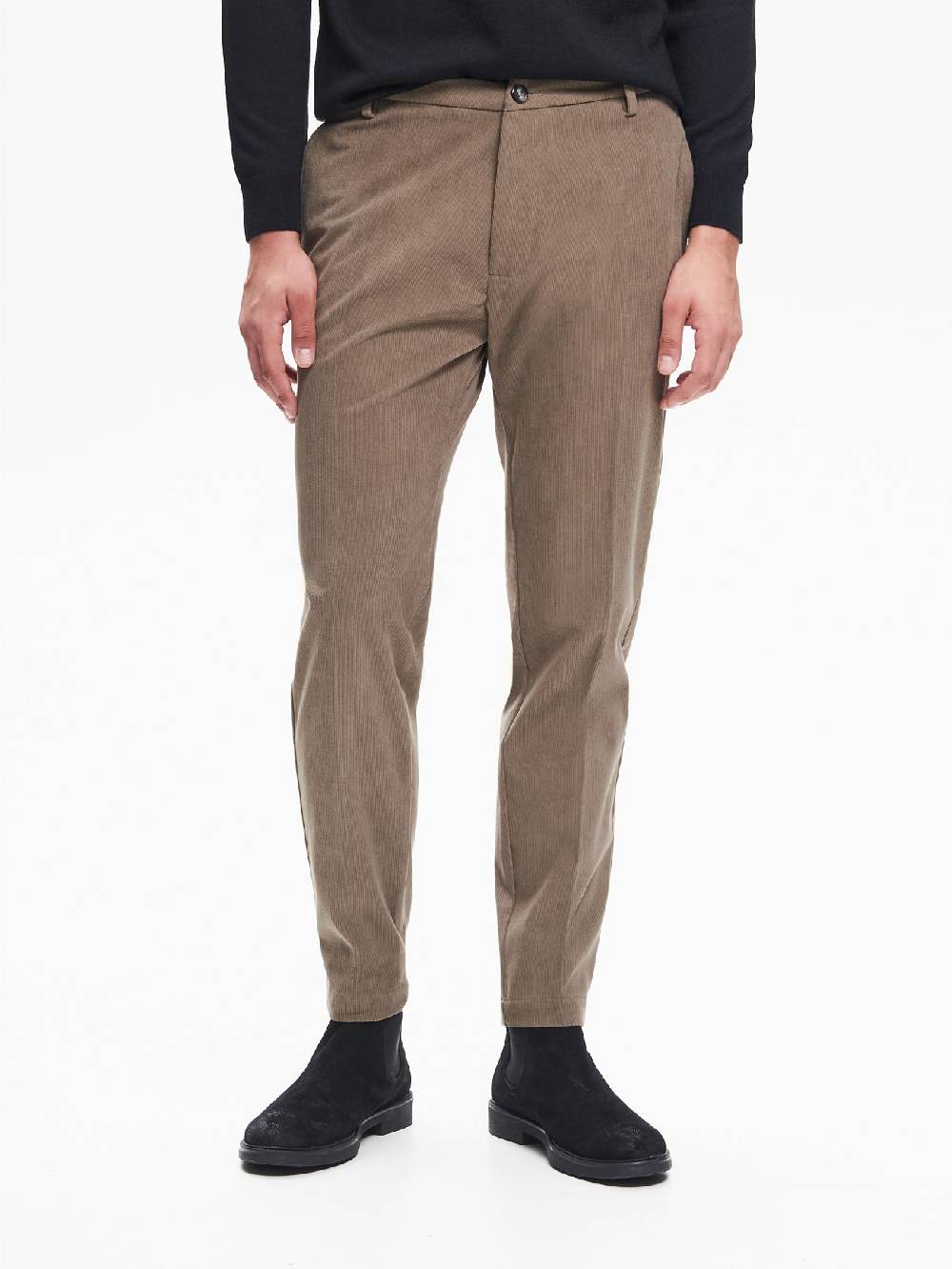 Rinascimento Pantaloni Regular-Fit Uomo Velluto QB24 Nuova
