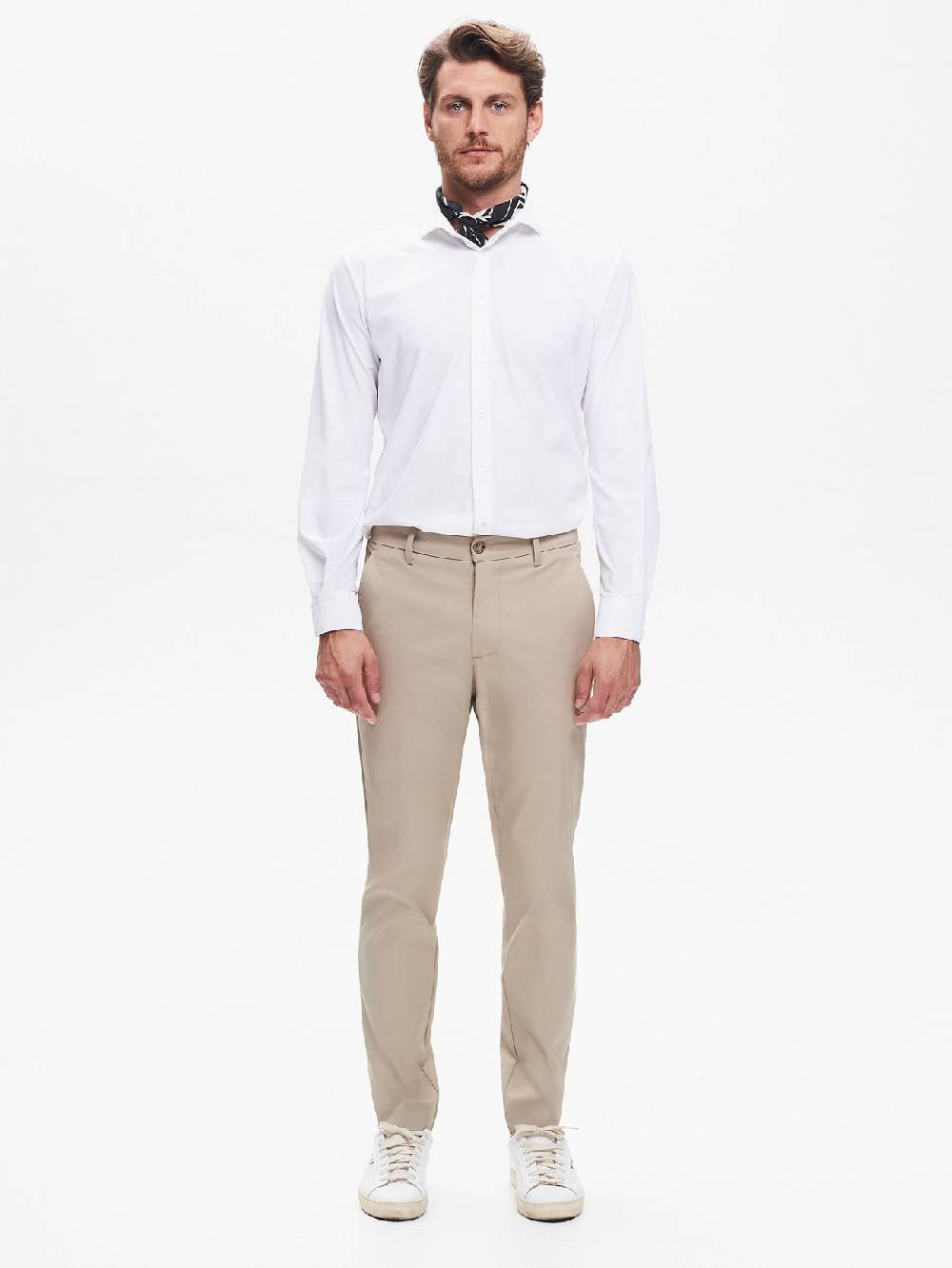 Rinascimento Pantaloni in Tessuto Tecnico Uomo Diagonale QB24 Moda