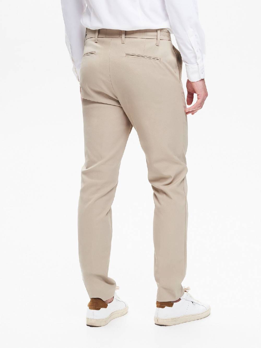 Rinascimento Pantaloni in Tessuto Tecnico Uomo Diagonale QB24 Moda