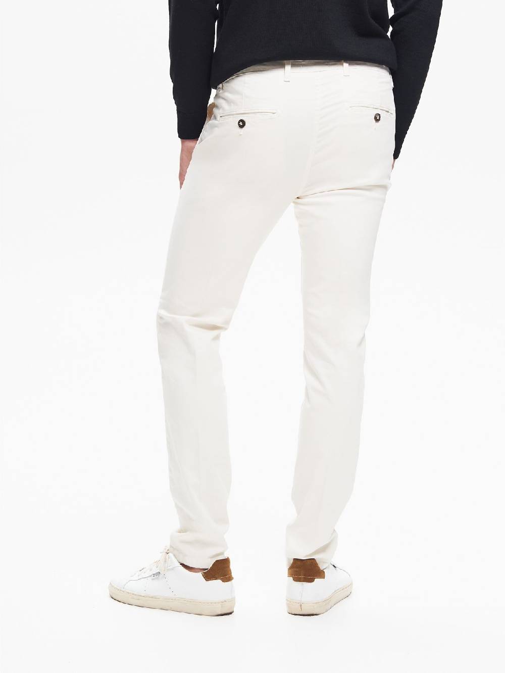 Rinascimento Pantaloni Uomo Chinos Basic Avorio QB24 Italy