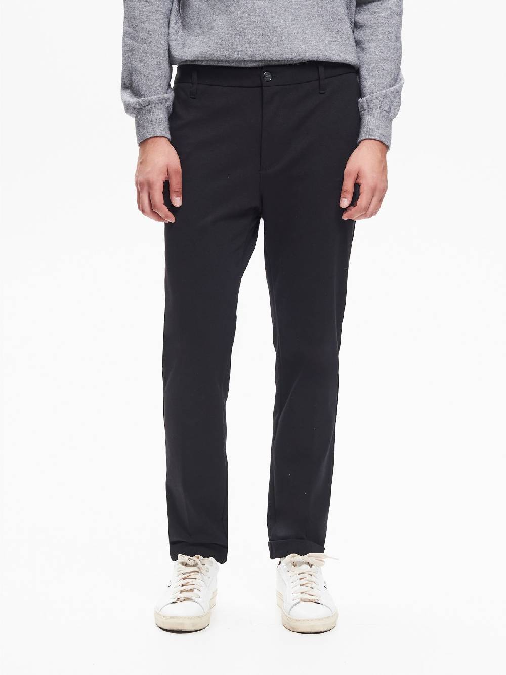 Rinascimento Pantaloni Uomo Punto Milano Nero QB24 2025