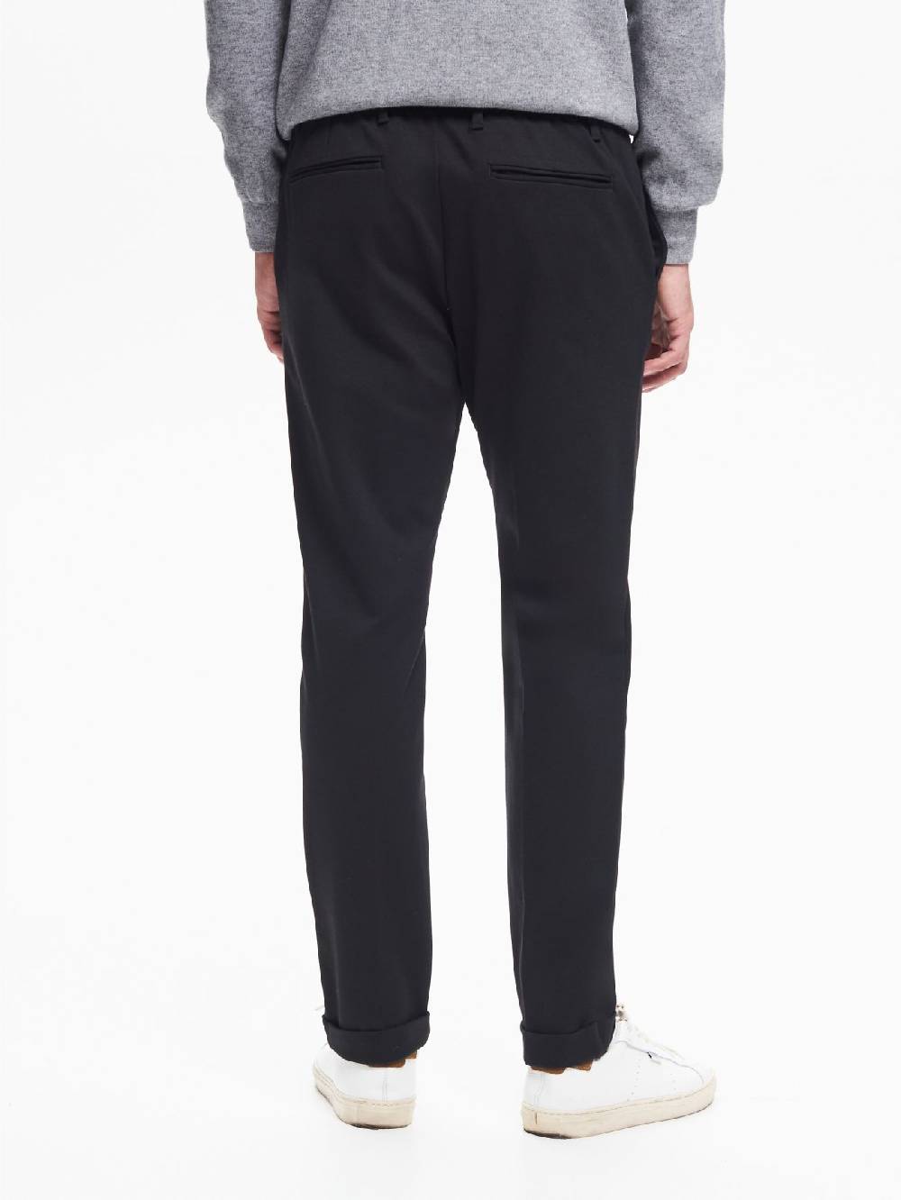 Rinascimento Pantaloni Uomo Punto Milano Nero QB24 2025