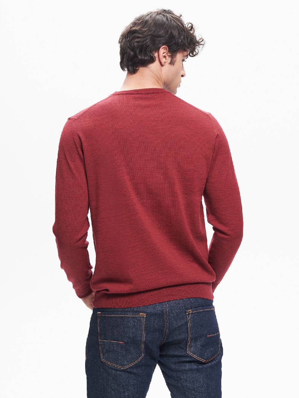 Rinascimento Maglia Girocollo Uomo Basic Rosso QB24 In Linea