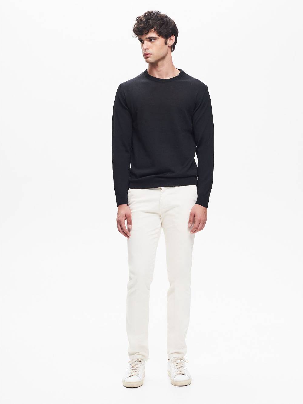 Rinascimento Maglia Girocollo Uomo Basic Nero QB24 Nuovo
