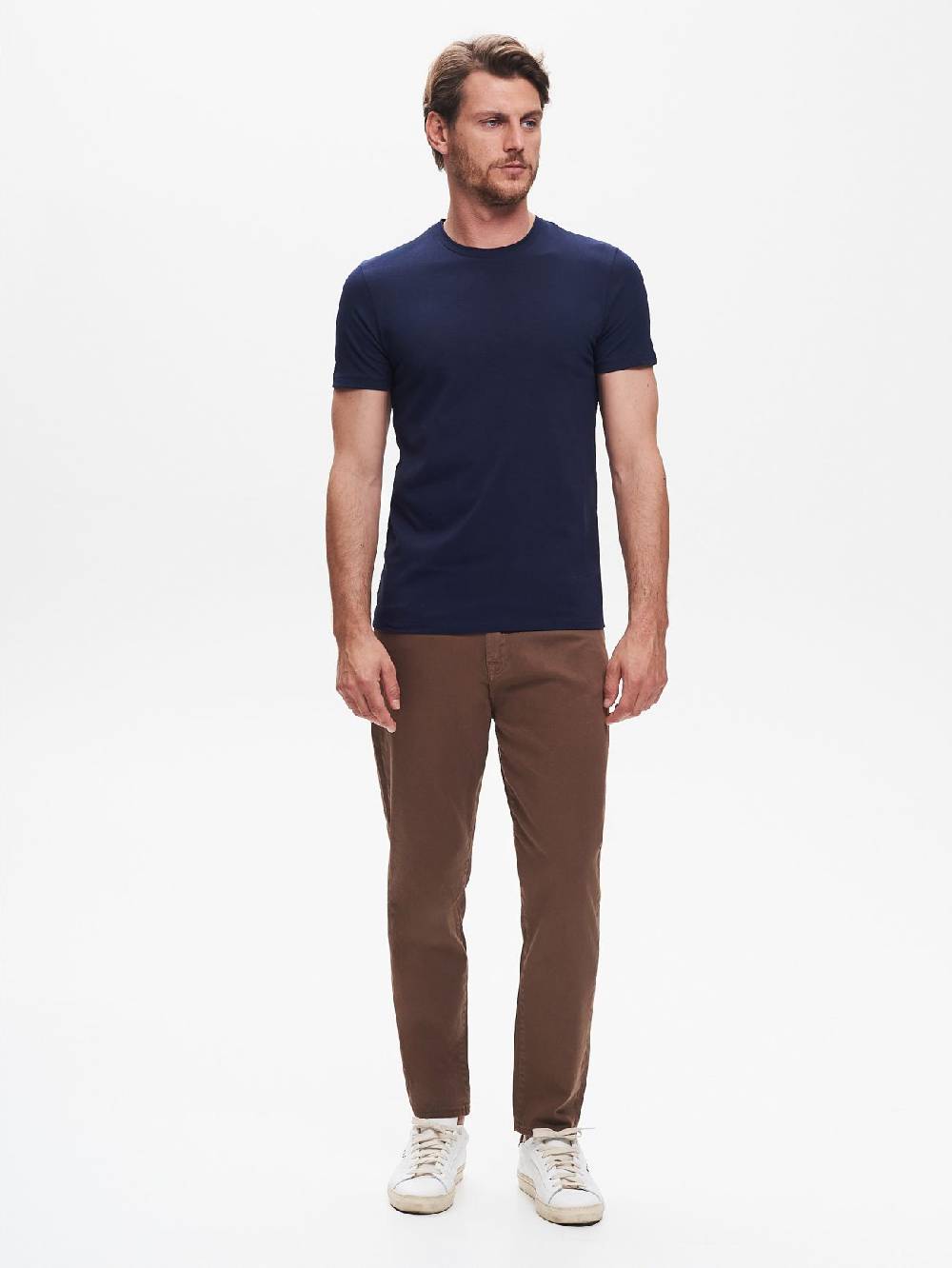 Rinascimento Jeans Baggy-Fit Uomo Bull Fango QB24 Qualità