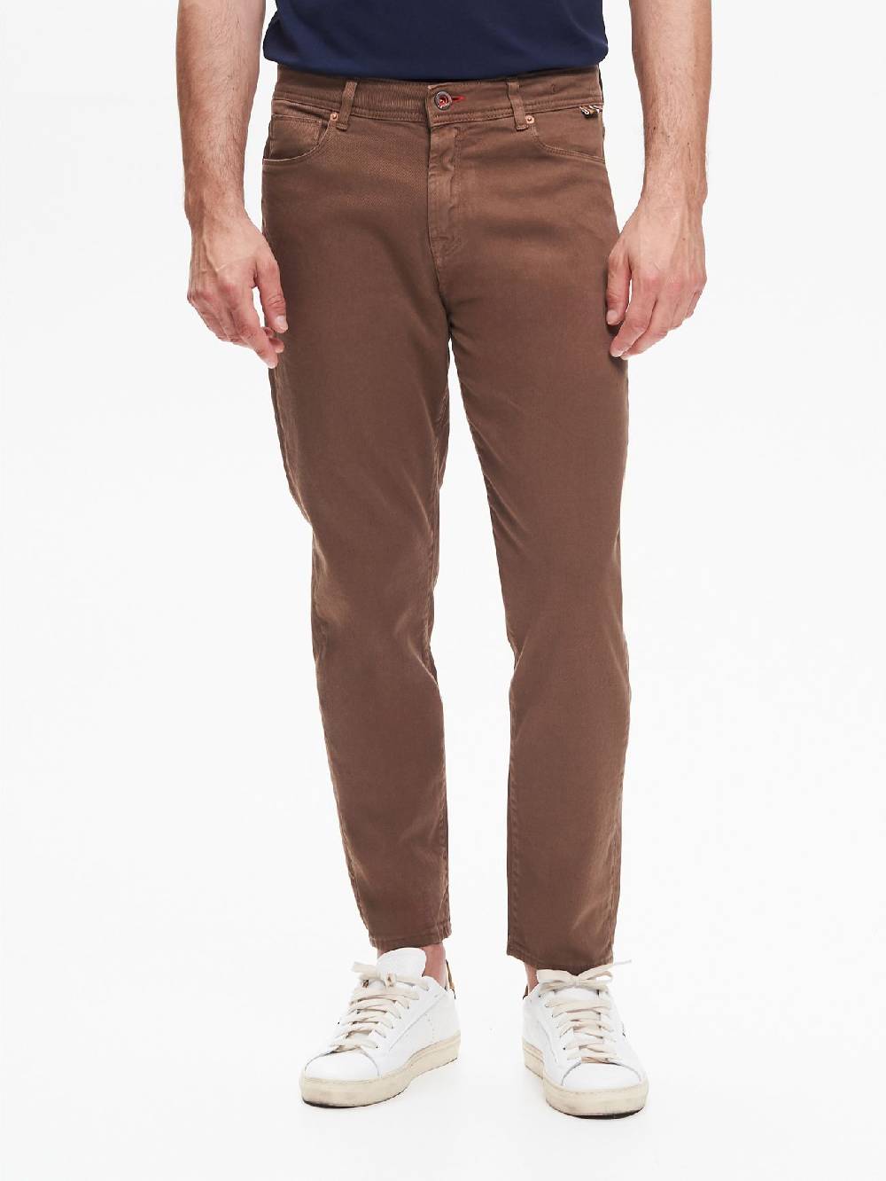 Rinascimento Jeans Baggy-Fit Uomo Bull Fango QB24 Qualità