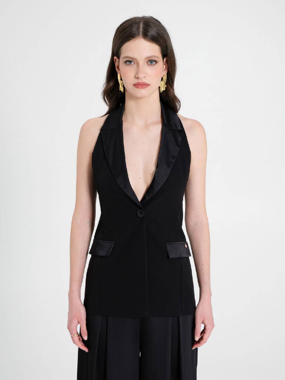Rinascimento Gilet con dettagli in Raso Italy