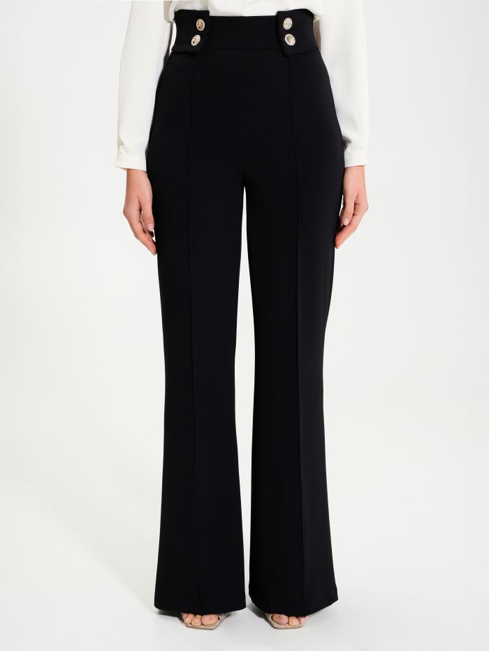 Rinascimento Pantaloni 4 Bottoni in Scuba Crépe Latest fashion