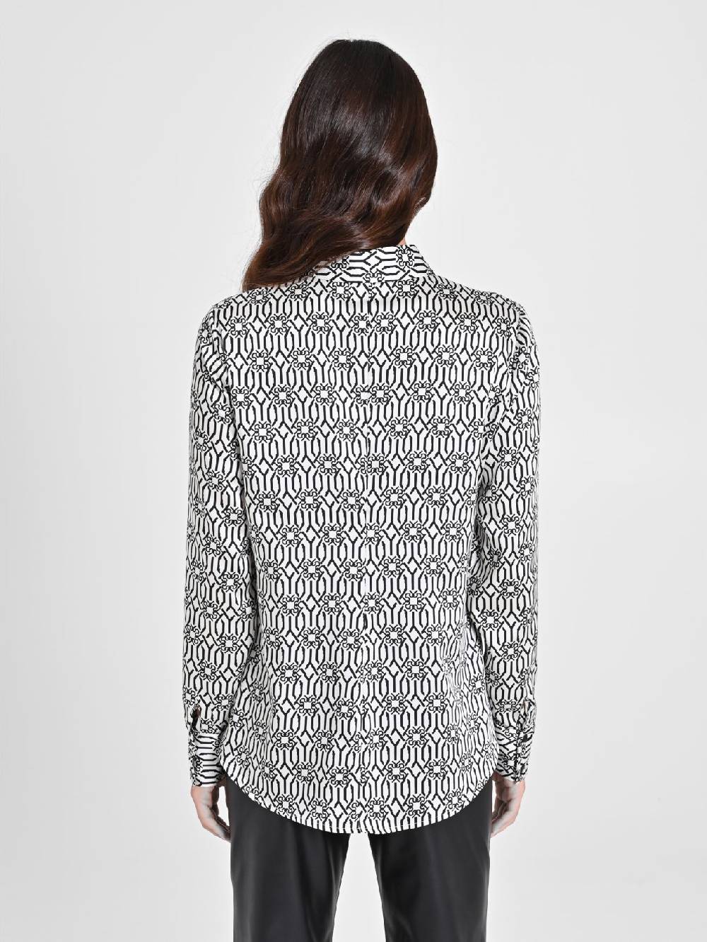 Rinascimento Camicia Monogram Black & White Negozi Online