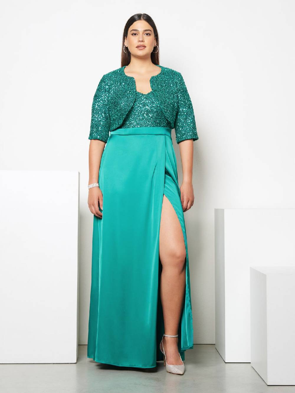 Rinascimento Coprispalle Curvy in Paillettes Outlet
