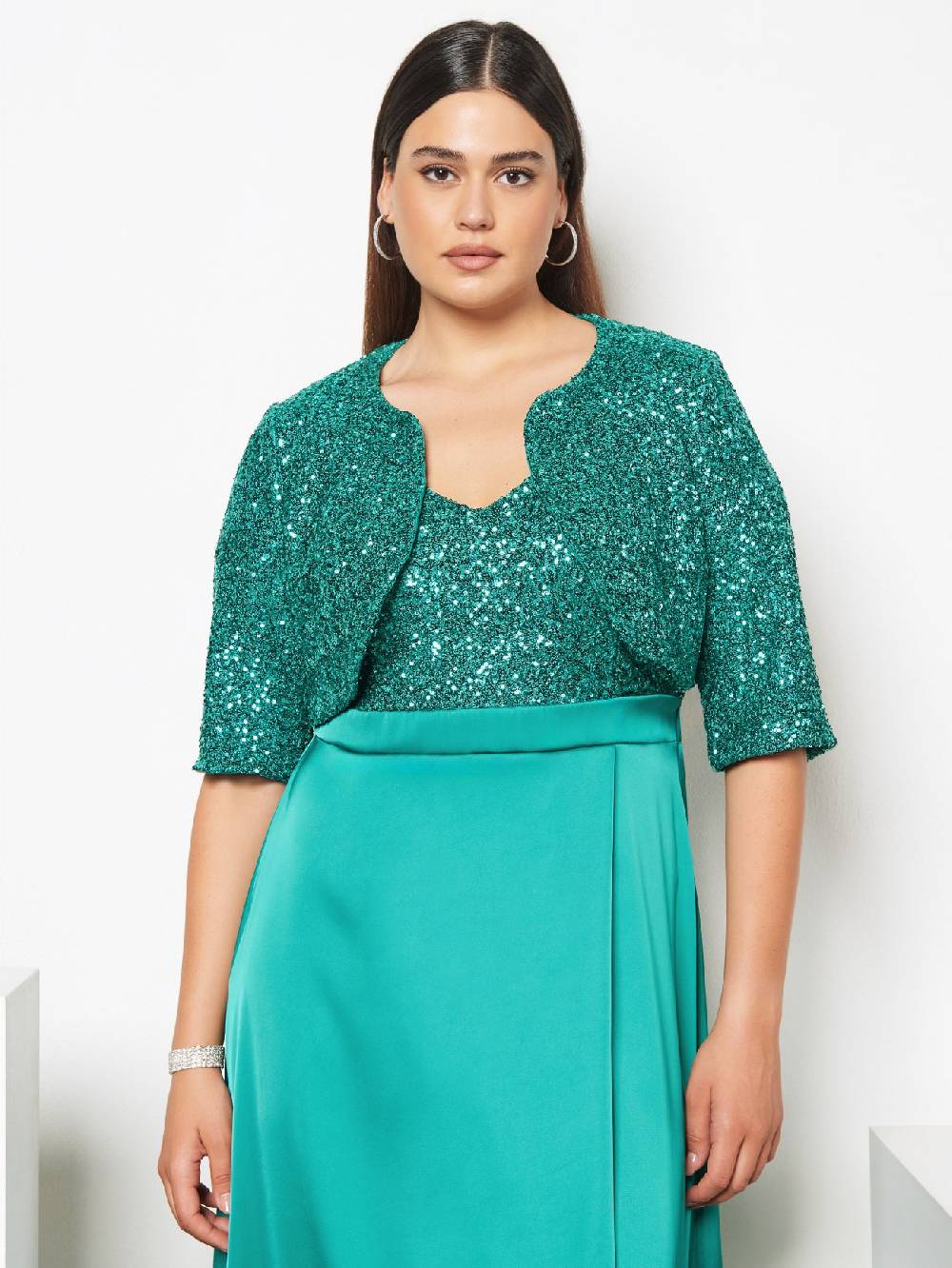 Rinascimento Coprispalle Curvy in Paillettes Outlet