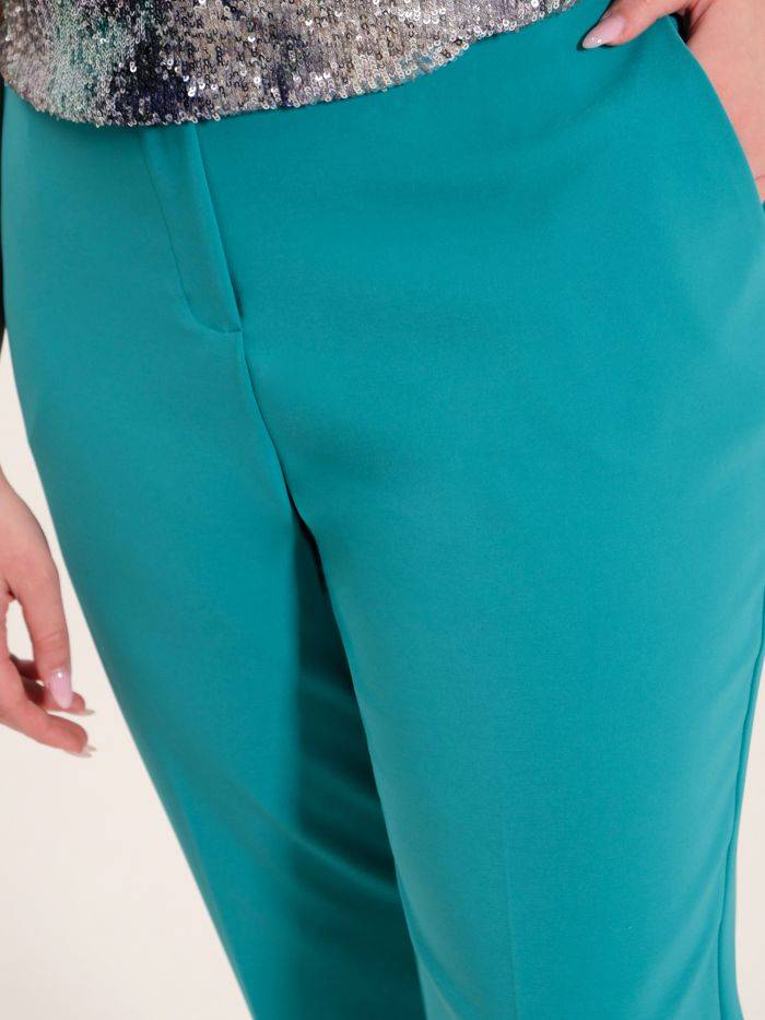 Rinascimento Pantaloni Curvy Verde Offerte