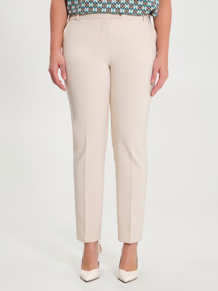 Rinascimento Pantaloni Curvy Beige Vendita Calda