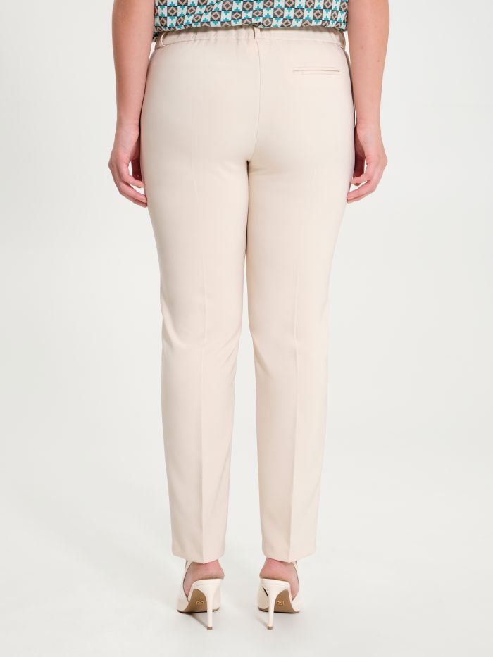 Rinascimento Pantaloni Curvy Beige Vendita Calda