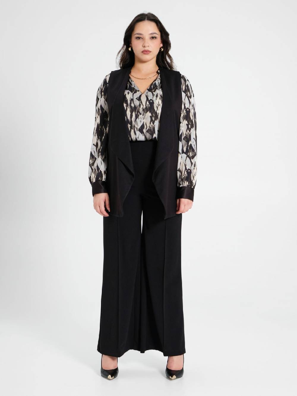 Rinascimento Gilet Curvy Nero Nuova