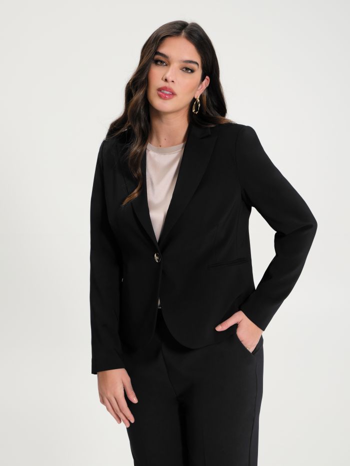 Rinascimento Giacca Curvy Monobottone Nero
