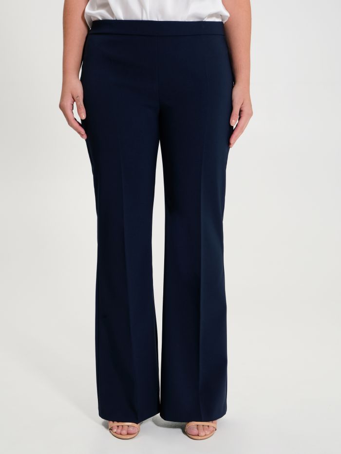 Rinascimento Pantaloni Curvy a Palazzo in Tessuto Tecnico Online