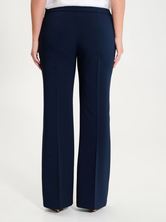 Rinascimento Pantaloni Curvy a Palazzo in Tessuto Tecnico Online