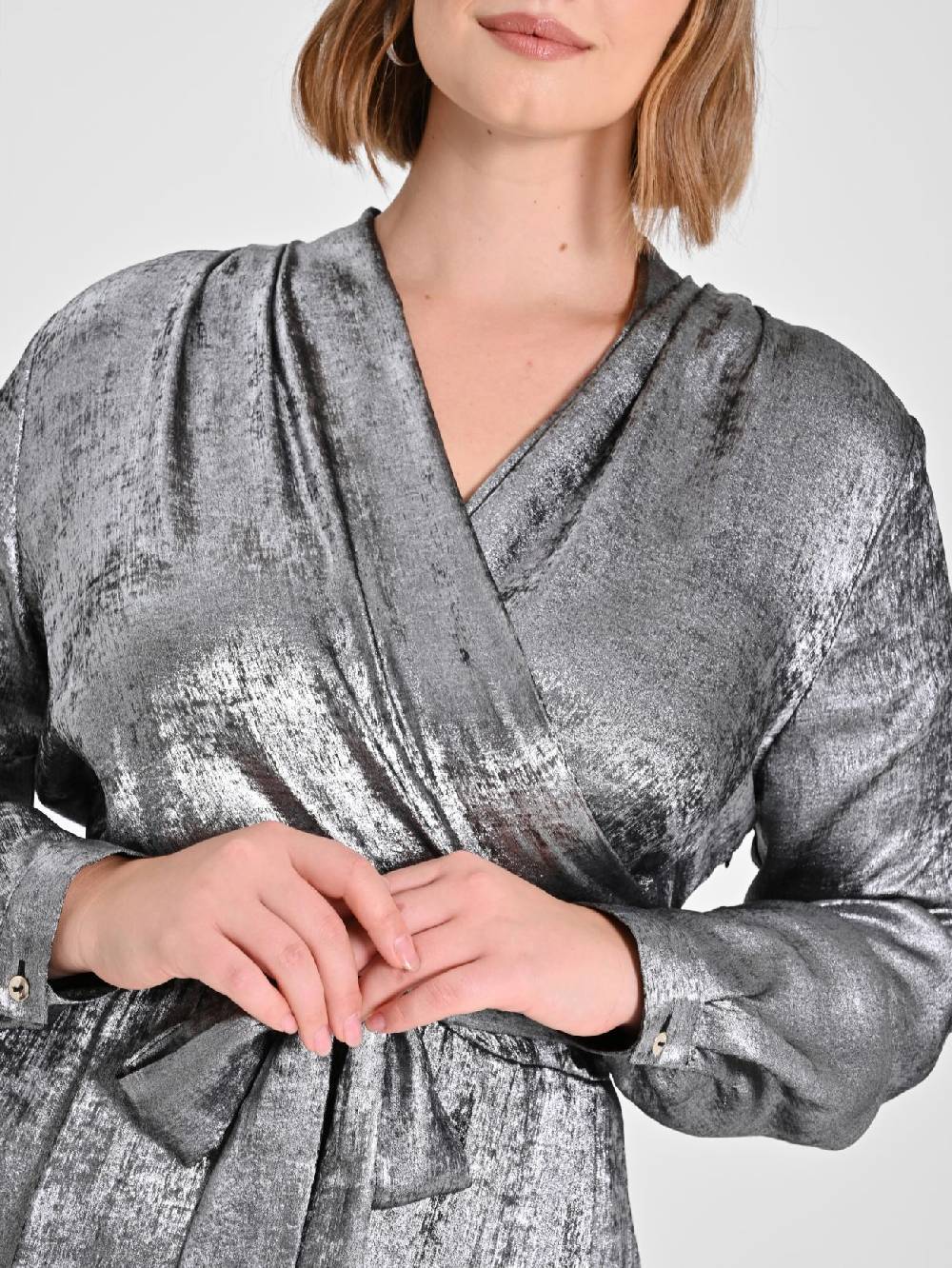 Rinascimento Abito Curvy Argento Hotsell
