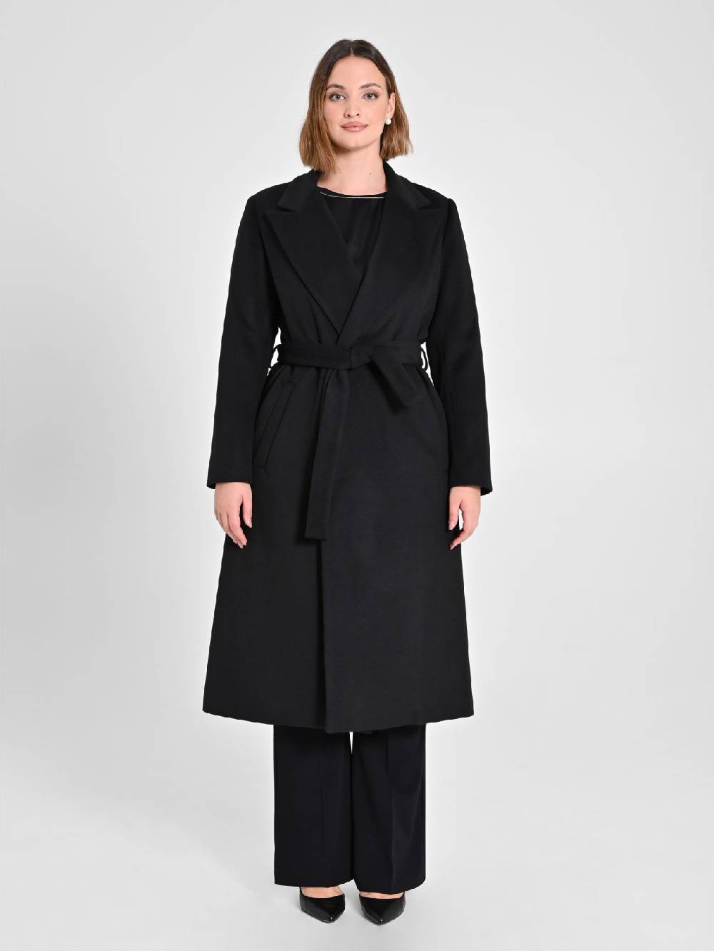 Rinascimento Cappotto Curvy Nero Vendite Flash