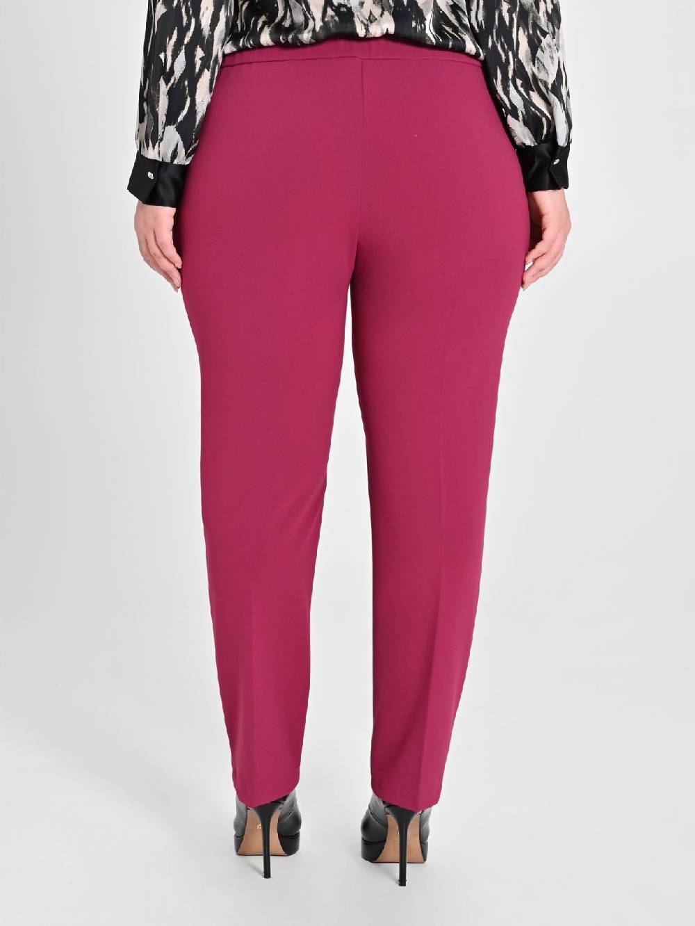 Rinascimento Pantaloni Curvy Skinny Bordeaux Vendita