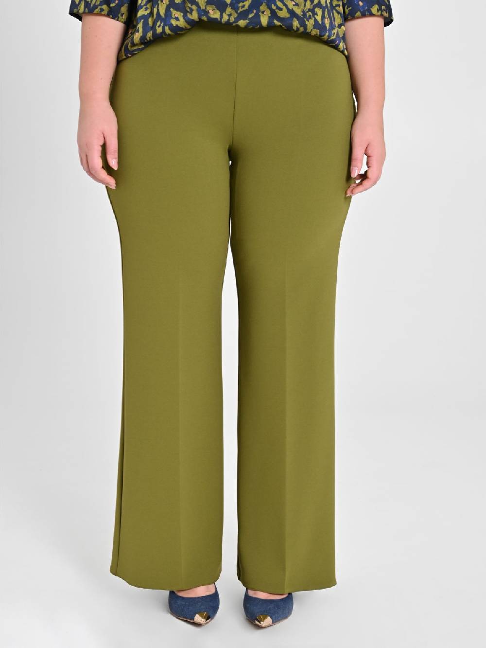Rinascimento Pantaloni Curvy Verde Muschio Acquista Ora