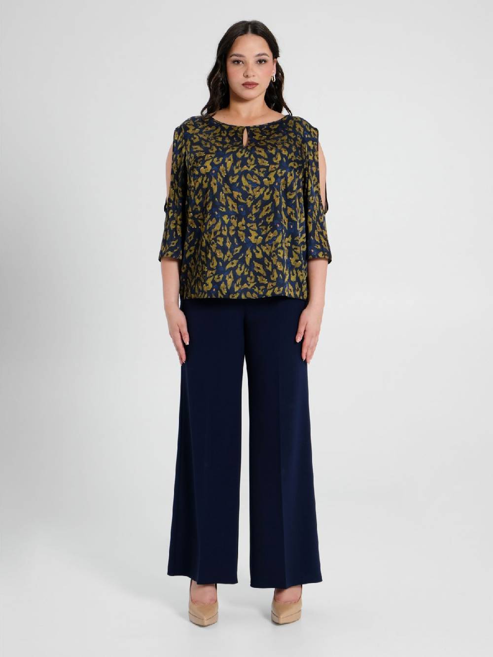 Rinascimento Blusa Curvy Animalier Fino Al -60%