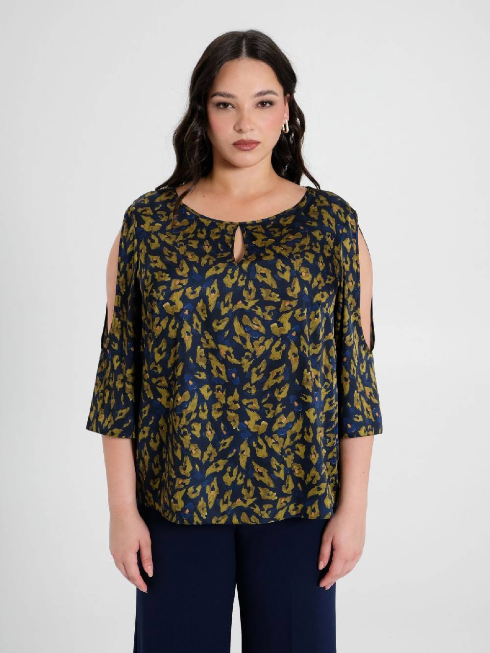 Rinascimento Blusa Curvy Animalier Fino Al -60%