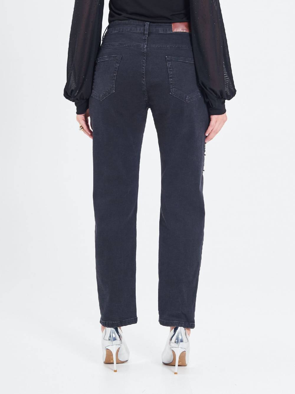 Rinascimento Jeans Curvy Borchie & Strass Sottocosto