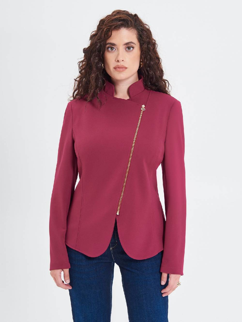 Rinascimento Giacca Curvy Bordeaux Novità
