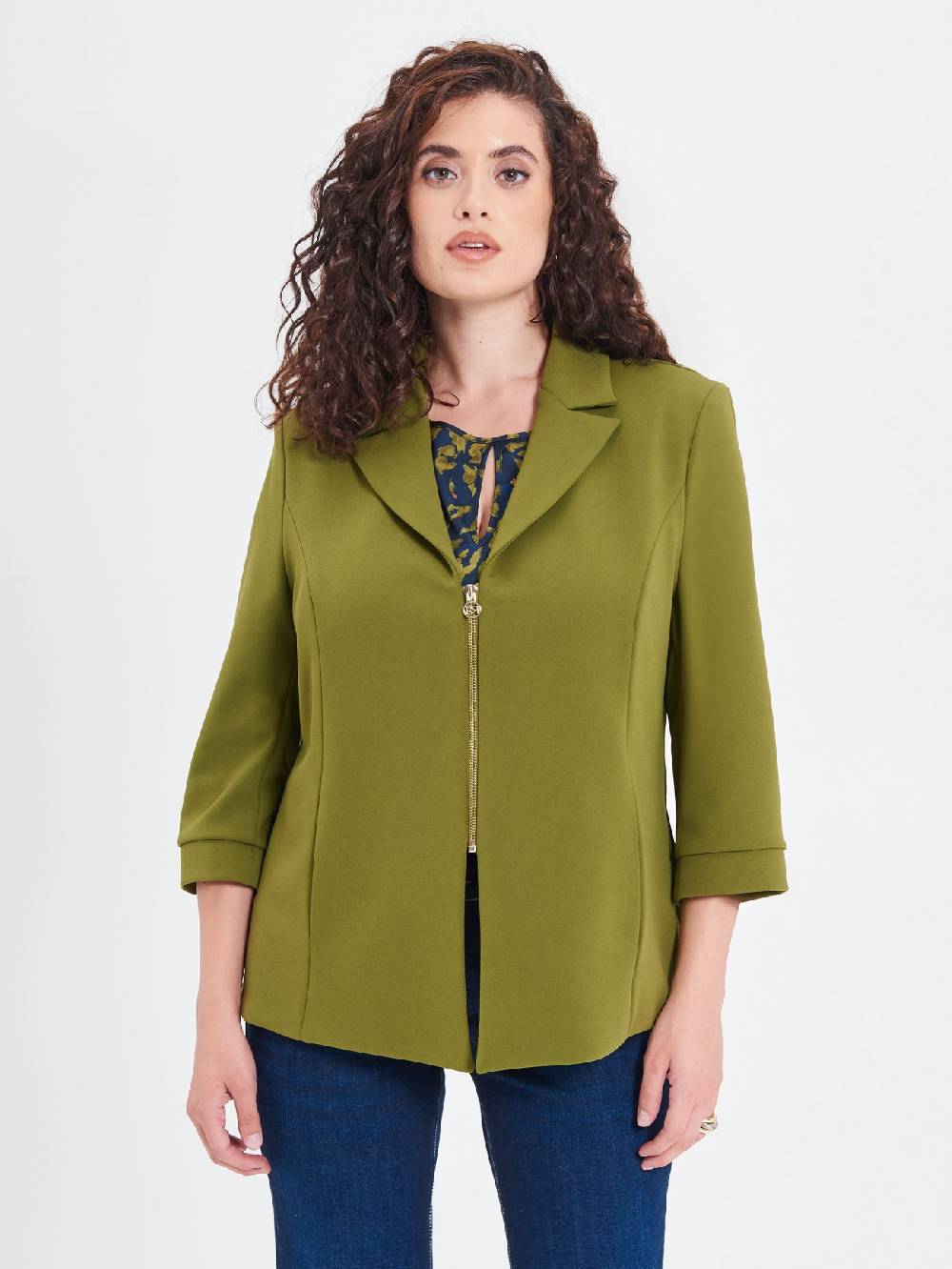 Rinascimento Giacca Curvy Verde Muschio Sconto
