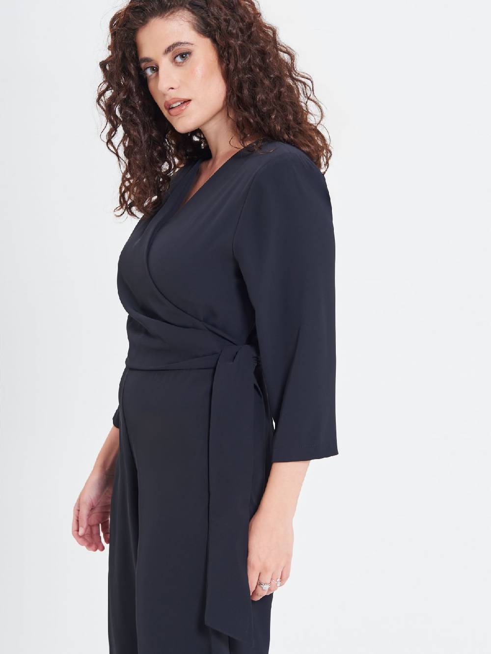 Rinascimento Tuta Curvy Fiocco Nera Saldi