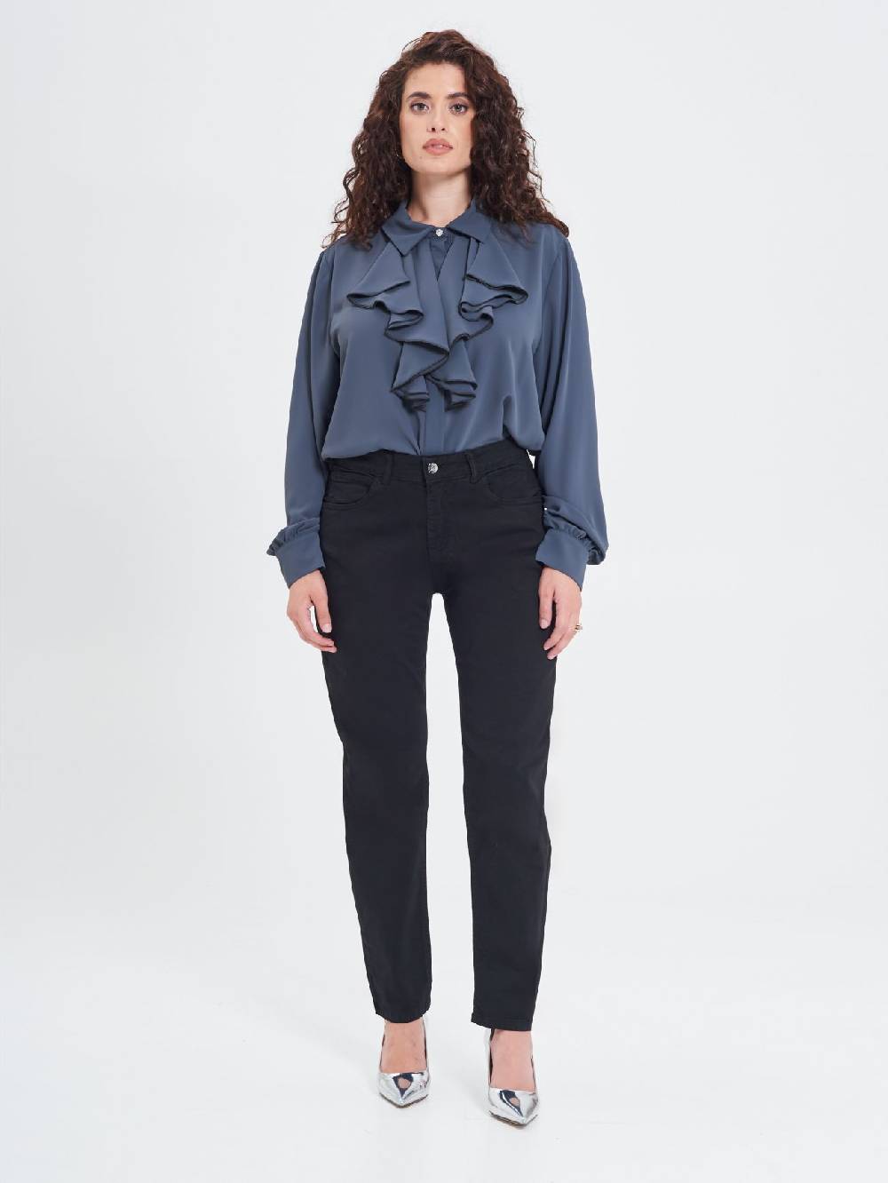 Rinascimento Jeans Curvy Neri Offerta Anniversario