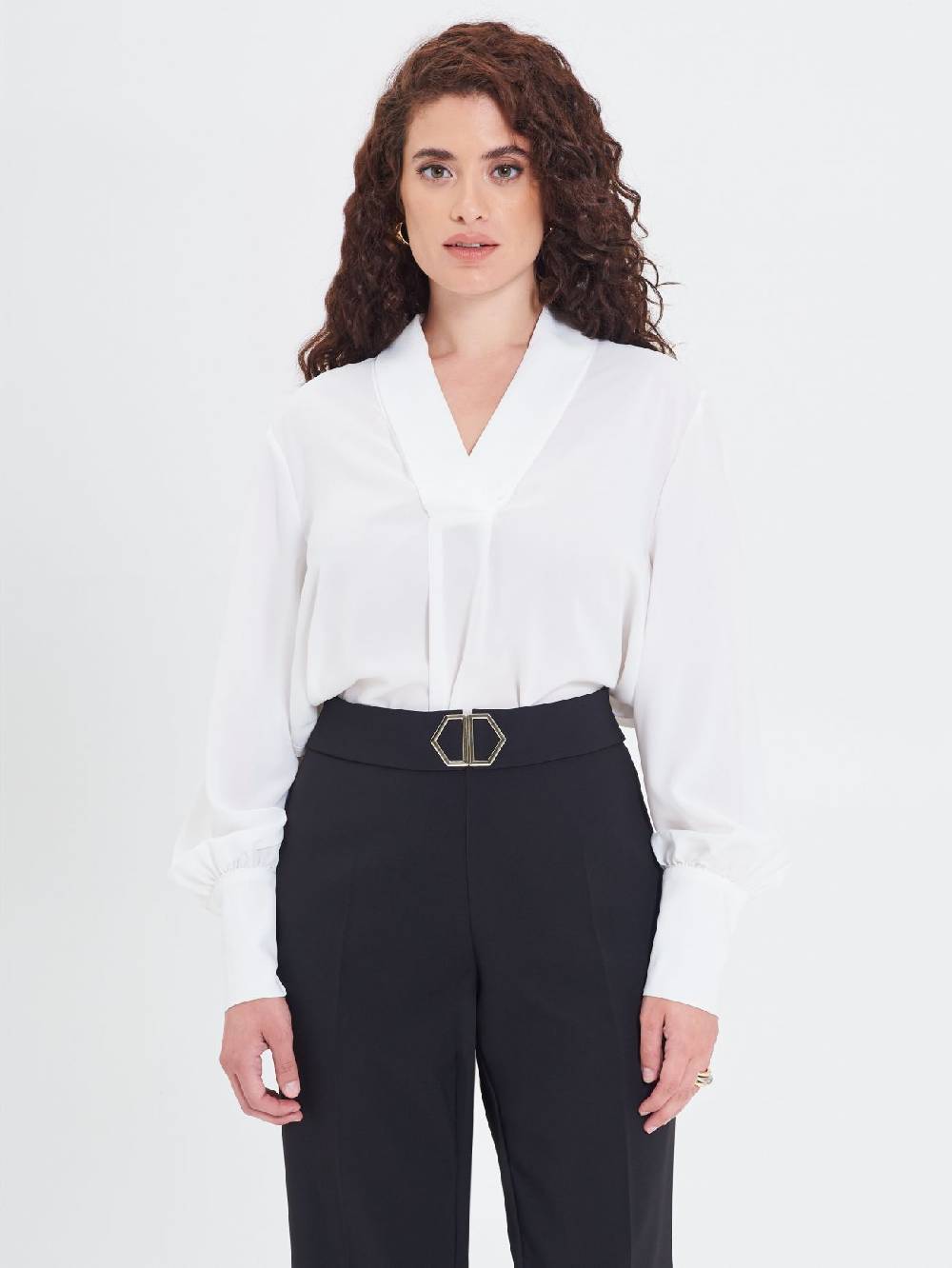 Rinascimento Blusa Curvy Bianca Offerta migliore