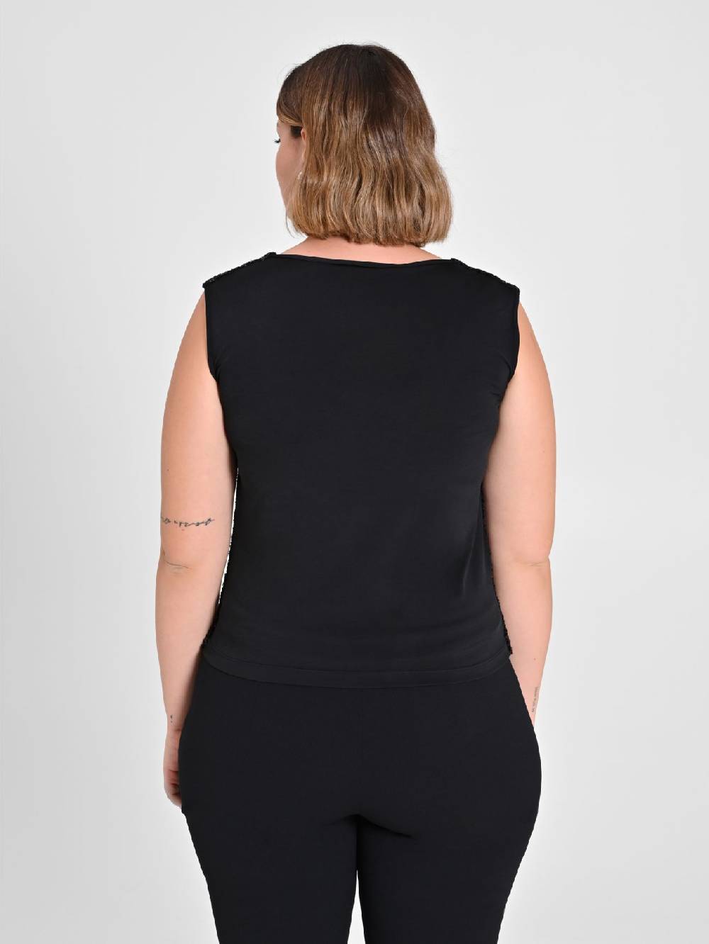 Rinascimento Top Curvy Paillettes Online Outlet