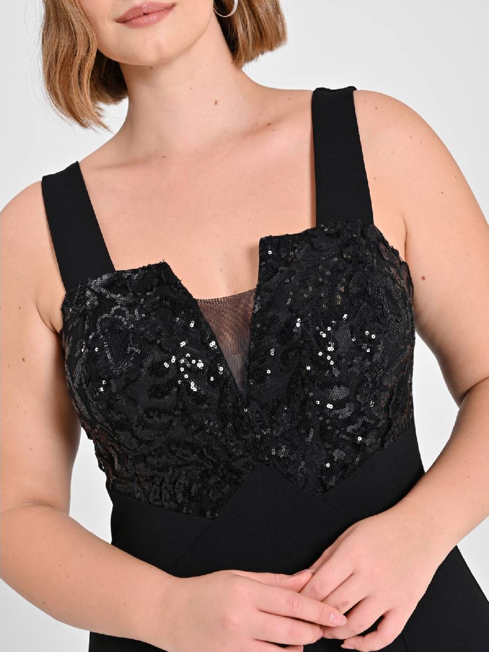 Rinascimento Tuta Curvy con corpino Paillettes Lightning offer