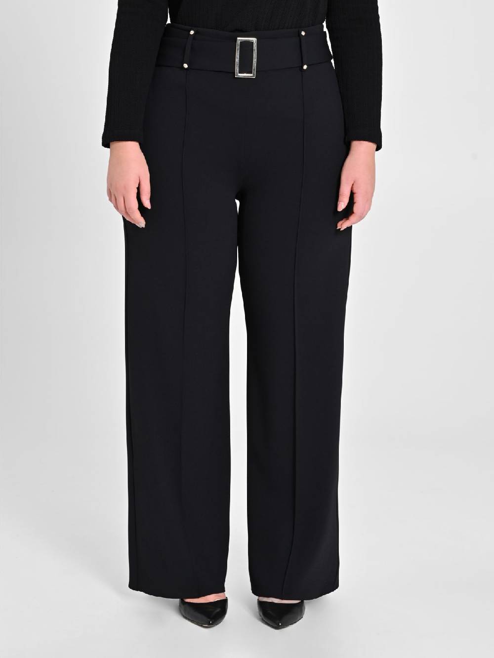 Rinascimento Pantaloni Curvy Neri Liquidazione