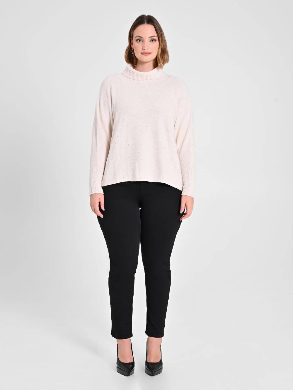 Rinascimento Maglia Curvy Beige Offerte speciali