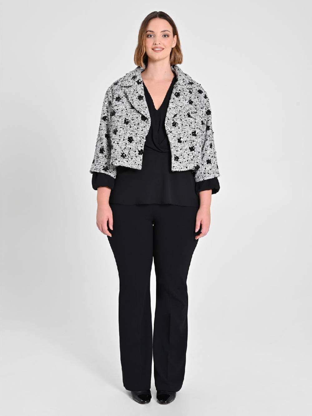 Rinascimento Giacca Curvy Black & White Prezzo basso