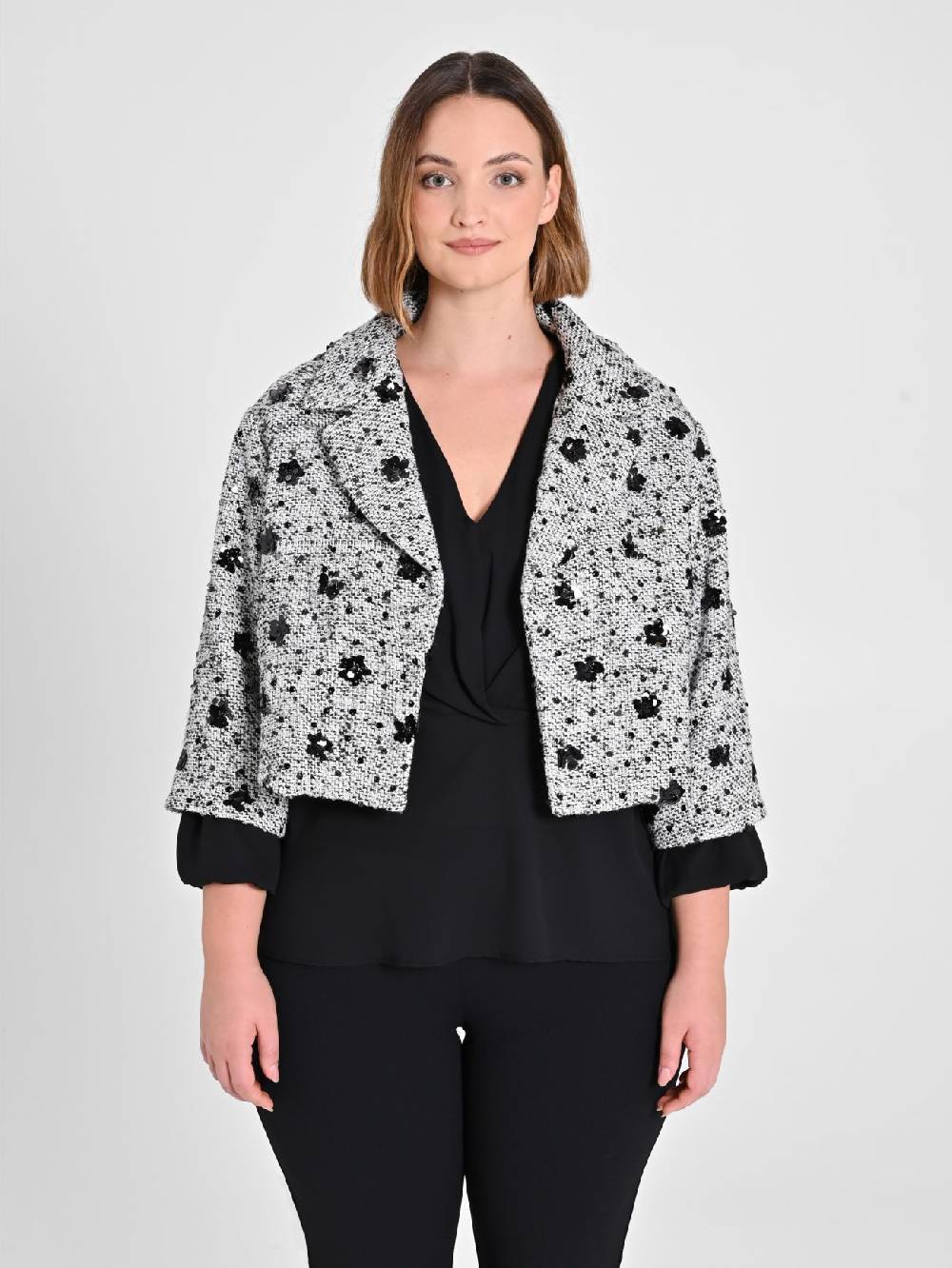 Rinascimento Giacca Curvy Black & White Prezzo basso